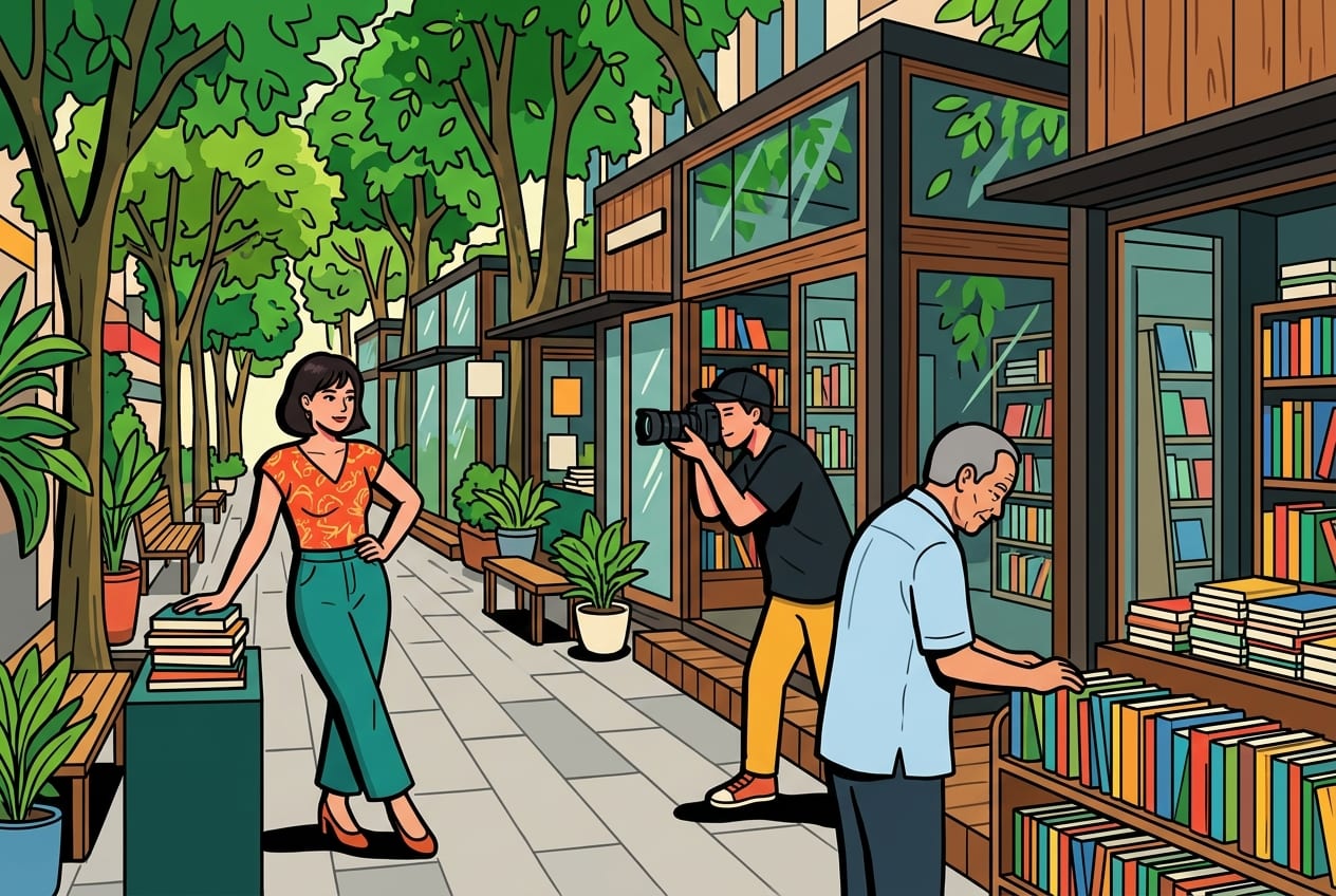 Is Saigon Book Street a Library or a Fashion Runway?